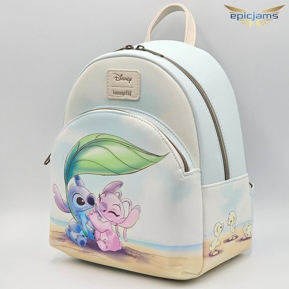 Loungefly Disney Stitch & Angel Beach Date Mini Backpack main image 5